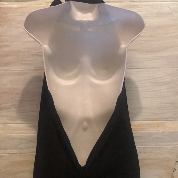 Cowl Neck Halter Backless Dress - Picture 3 of 16